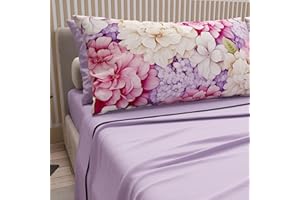 PETTI Artigiani Italiani - Lenzuola in Cotone con Federe in Stampa Digitale, Lenzuola Matrimoniali, Completo Letto Matrimoniale, Ortensia, 100% Made in Italy