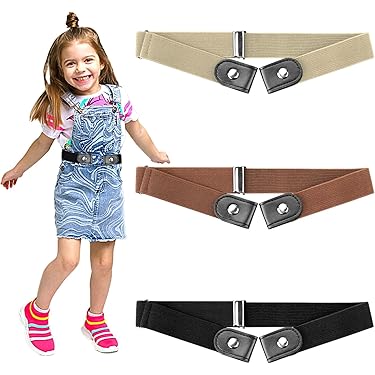 Lot De 8 Ceintures élastiques Sans Boucle Pour Enfant - 8 Couleurs - Taille 35-75 Cm