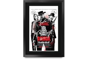 HWC Trading Django Geschenke Geducktes Signiertes Autogramm Foto für Fans von Film Memorabilien - A3 Gerahmt