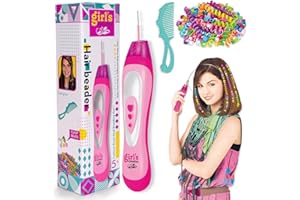 Lassuzie Machine a Tresser Les Cheveux Fille, Automatique de Cheveux pour Enfants, Outils de Coiffure Bricolage Ensemble de Jouets, Meilleurs Cadeaux Jouets (B)