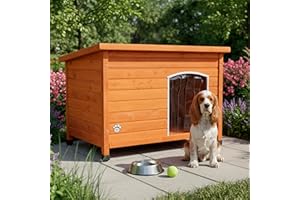 Dog Kennel Insulated Medium Size 101cm Wide by Cozy Pet 4 Sizes With Removable Floor NEW Model House Kennels Houses Anti-Chew Door Trim DK01M
