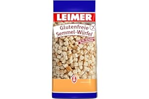 ‎LEIMER LEIMER Semmelwürfel Knödelbrot glutenfrei 500g - Aus frisch gebackenem Brot für lockere und gelingsichere Semmelknödel (1 x 500g)