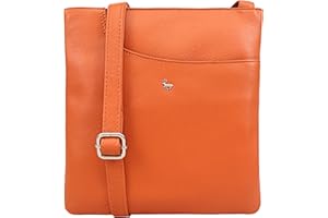 Lloyd Baker KANATAL Real Leather Crossbody Bag, Soft Shoulder Handbag with Adjustable Strap, Slim Phone Bag, Compact Size with FRONT SLIP POCKET