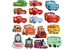 SIPHUS Pegatinas Termoadhesivas Ropa, 16 Piezas Parches Ropa Niños, Parches Ropa Coser, Parche Vaquero, Parches Bordados para Ropa, Parche Ropa Niña Niño, para Chaquetas Jeans Mochilas