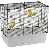 Ferplast 52003817 Vogelheim RECORD 4, for budgies, complete equipment, Dimensions: 60 x 32.5 x 57.5 cm, black