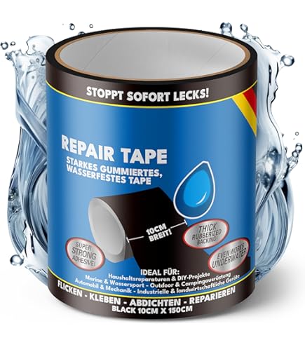 LLPT Waterdichte tape, reparatietape, afdichtingstape, waterdichte tape voor repareren, consolideren, afdichten, verbinden (PST62110WT4), wit, 101 mm x 4 m LLPT Waterdichte tape, reparatietape, afdichtingstape, waterdichte tape voor repareren, consolideren, afdichten, verbinden (PST62110WT4), wit, 101 mm x 4 m