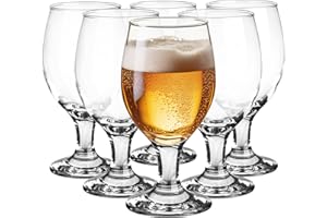 GLASMARK KROSNO 1992 Glasmark Krosno Ensemble De Verres À Bière 0,36 Litre Verres À Bière Coupe À Bière Pour Craft Beer Bière Tulipe Verre À Bière Verre À Boire Verres À Cocktail Résistant Au Lave-Vaisselle 6 X 360Ml