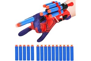 VIYAAN Lot de 1 Gant de Lanceur, Spider Lanceur de Toile, Gants de Lanceur Spider, Gants Spider, Jouet Spider Gant Lanceu,Gants de Lancement Spider