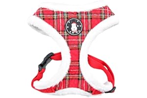 Puppia PAQD-AC1470 BLITZEN HARNESS A, S, karriert rot