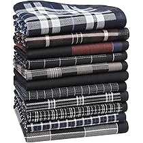 HOULIFE Homme Mouchoirs Tissu épais En Pur Coton Motif