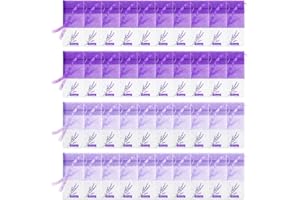 IJHYGD 40 Pcs Bolsas Lavanda Bolsitas Sobres Perfumados Armario Bolsos Vacíos La Bolsita Saquitos Perfumados Lavanda Bolsa Organza Pequeña Bolsas Perfumadas para Armarios (Morado Oscuro+Morado Claro)