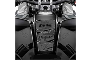 BLACK DOVES GRAPHICS Protection de réservoir adhésive en résine compatible avec moto R 1250 GS Adventure 2021, noir