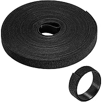 Fascette Riutilizzabili HASA - Rotolo 10m X 10mm Per Organizzare Cavi E Oggetti - Nere - Foto 11