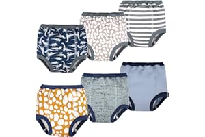 FLYISH DIRECT Calzones de Entrenamiento para Bebé Pañal de Aprendizaje Calzoncillos de niños pequeños Braguitas de Aprendizaje para niños Bebé Ropa Interior para niños