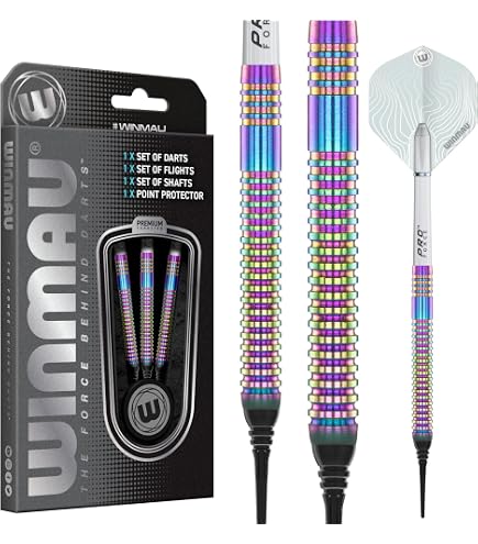 Target Darts Cryo Pointe Souple Fléchette Set, Barrels 11 – 18G | 90% Tungstène Barrel, Cryo Conseils, Tiges Pro Grip Tag et Ailettes N° 6, Claret Violet et Bleu Design