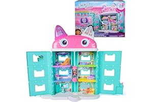 DREAMWORKS GABBY'S DOLLHOUSE: DER FILM - Puppenhaus zum Kinofilm, über 60 cm groß, mit Gabby-Figur & Dollhouse Zubehör, für Kinder ab 3 Jahren