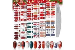 Kalolary 12 Hojas Pegatinas Navidad Uñas, Christmas 3D Autoadhesivas Nail Art Stickers Calcomanías Uñas Etiquetas Engomadas para Mujeres Decorativas Accesorios