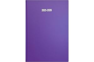 PRECIOUS LONDON 2025-2026 Academic Diary A4 Size Week to View Mid Year Appointment Planner Student Teacher School College Diary (Purple)