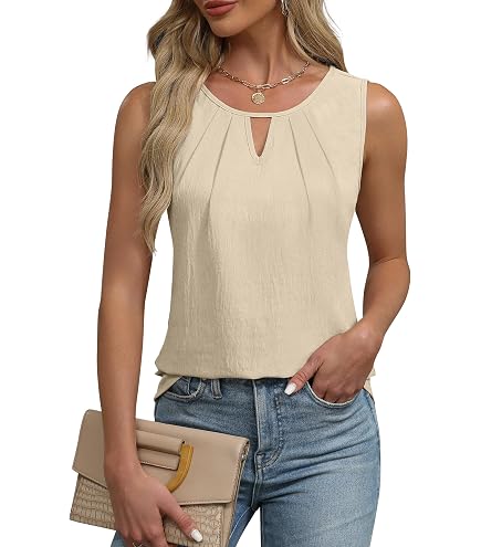 CUPSHE Damen Tank Top V-Ausschnitt – ärmellos, Jersey-Stoff, Lässig Für Sommer & Alltag