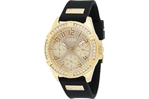 GUESS Montre Femme en Silicone Noir Etanche