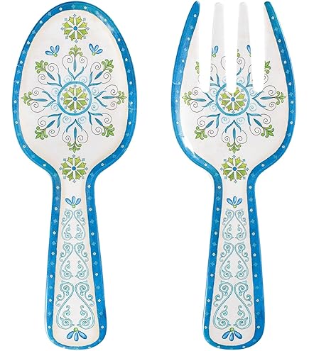 DEMDACO Tie-Dye Pattern - 11 Inch Blue/White Melamine - View #4