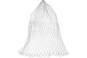 FIACVRS Red de pesca, bolsa de red de repuesto de nailon estándar, red de malla de aterrizaje de pesca, rombo