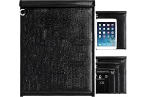 Valart Faraday Bag for Car Keys Fireproof Document Bag for Tablets Phone RFID Faraday Bags Fire Watertight Signal Blocking Bag for Anti-Hacking NFC WiFi GPS IPAD Travel Safe(L-15.7 * 10.2 in)