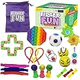 DS Brands Fidget Toy Set- 23 PC Fidget Fun Box with Simple Pop It Fidget Toy, Pop Tubes, Puzzle Ball, Marble Mesh- Sensory Toys For Autism Adhd- Perfect Stocking Fillers Girls Boys Kids Gift