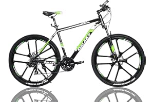 LEONX Galaxy 27.5 Mountain Bike Aluminium MTB Suspension Mens Bicycle with Magnesium Integrated Wheels 24 Gears Dual Disc Brake Hydraulic Lockable Fork & Hidden Cable for Adults Bikes