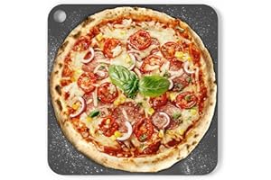 Chef Pomodoro Pizza Steel for Oven 13.25 Inch 1/4 Inch Thick, Baking Steel for Oven, Grill, Sourdough Bread, Baking Stone for Oven with Lifting Holes 13.25" X 13.25" (33.6 x 33.6 cm)