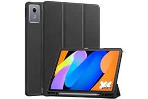 Vakarey Cover per Lenovo Idea Tab 11 Pollici Con Portapenne Ultra Sottile Intelligente Custodia Tablet,Nero