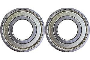 NEX SOLUTIONS GROUP NEX 6004 zz 2uds Rodamiento de Bolas 20x42x12mm Doble Junta Metalica y Acero Cromado, 6004-zz Rodamiento de Bolas Sellado