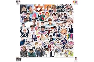 ZHUPORN BTS Pegatinas, 100 Piezas de Pegatinas de Bangtan Boys, Juego de 100 pegatinas BTS de Kpop BTS, BTS Impermeables Stickers, BTS Graffiti Set Decorativo Stickers, para Botella Agua Guitarras