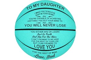Kenon Customized Engraved Basketballs for Son, Personalized Indoor/Outdoor Game Leather Basketball, Best Gift for Son from Mom Dad