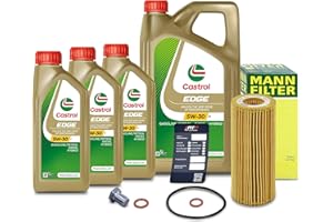 ‎MANN-FILTER 1x Ölwechsel Set - MANN-FILTER ÖLFILTER + 8 L CASTROL EDGE TITANIUM FST 5W-30 C3