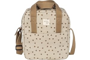 Walking Mum - Bolsa Térmica Biberones Bebés Corazones Poppy Canela