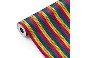 Bobina papel de regalo, rollo grande 62cm x 100m •ESPIGA TRICOLOR • Ideal para: Tiendas Negocios Comercios Envolver regalos Cumpleaños Baby Shower Bodas Decoración [FP Fiesta Paper]