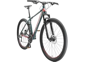 BIKESTAR Hardtail Mountain Bike in alluminio, freni a disco, 29" | Bicicletta MTB telaio 17, 19" cambio Shimano a 21 velocità, sospensioni