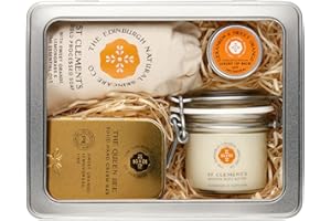 THE EDINBURGH NATURAL SKINCARE COMPANY LTD. Queen Bee Large Luxury Gift Box | 100% Natural | Moisturising Hand Cream Bar, Body Butter, Lip Balm & Handmade Soap | Gift For All Occasions