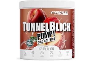 ‎PROFUEL Pump Booster³ without Caffeine Ice Tea Peach 440 g - Tunnel View® Pump Matrix with Citrulline, Arginine, Taurine, Tyrosine and Plant Extracts - High Dose Pre-Workout Booster ³ Caffeine-Free - 100%