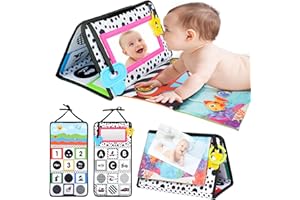 Vicloon Specchio per Bambini, Giochi Montessori Neonati 0 3 6 12 Mesi, Giocattoli a Specchio per Bambini, Sensoriali Morbidi di attività Giocattoli Educativi Interattivo Regali