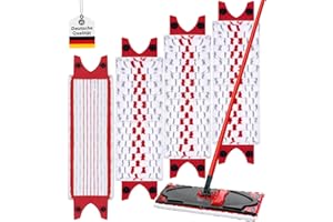 PIMDYGO Recharge Vileda Serpillere, Lot De 4 Serpillere Vileda, Recharge Vileda Balai Serpillere, Vileda Recharge Ultramax pour Les Systèmes De Balais à Plats Vileda, pour Tous Types De Sols (4 Pièces)