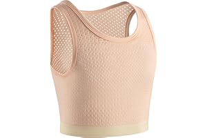 XUJI Transgénero FTM Trans Transpirable Medio Pecho Binder