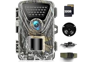 Wildkamera mit Bewegungsmelder Nachtsicht - Wildkamera Testsieger 28MP 1520P Wärmebildkamera Jagd 0,2s Jagdkamera 850nm Low G