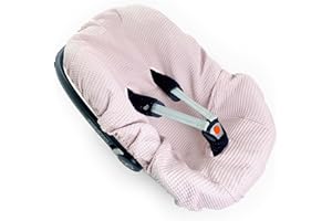 BABEES Rivestimento estivo per ovetto, Fodera estiva, Fodera prottetiva seggioliono auto, universale per ovetto, 100% cotone, di spugna, Idoneo per ovetto, Copriovetto, Copriovetto Estivo