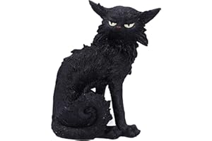 Nemesis Now Pequeño Gato Negro Brujas Figura Familiar Salem, Resina sintética, 19.6cm