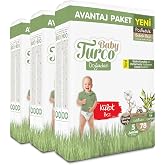 Baby Turco Doğadan Mega Avantaj Paketi Pofuduk K&uuml;lot Bez 5 Numara Junior 234 Adet