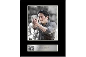 ICONIC PICS Steven Yeun, Glenn Rhee Signiertes Foto mit Passepartout, The Walking Dead #2, signiertes Geschenk, Bild