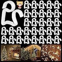 50 Stück Lichterketten Haken | Werkzeuglose Montage | Witterungsbeständig | Für Terrasse, Garten & Balkon