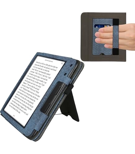 Vakarey for Kobo Libra Colour Case with Pen Holder,Sleep Cover for
